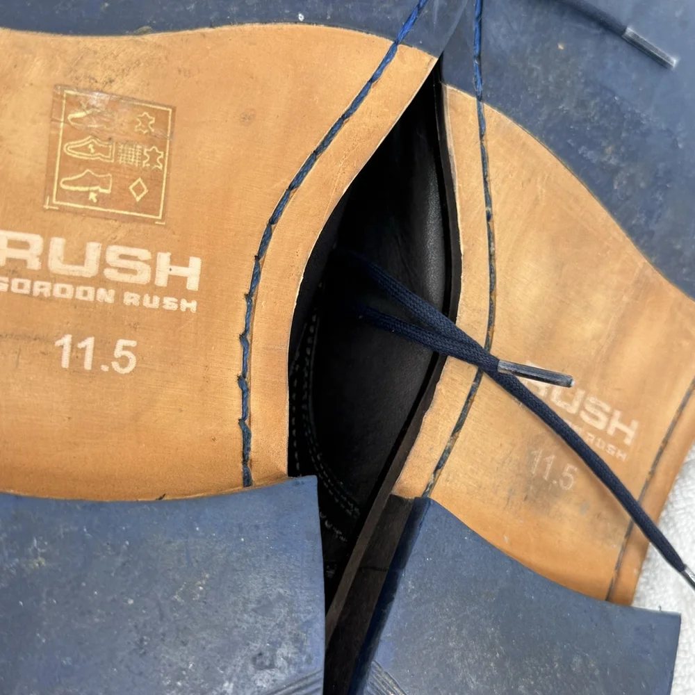 Gordon Rush Chadwick Chukka Boots Black Leather Men’s Size 11.5